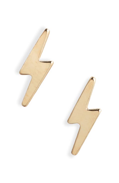 Lightning Bolt Stud Earrings