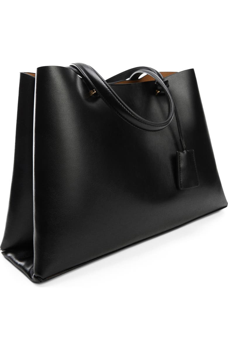 MANGO Double Compartment Shopper Bag, Alternate, color,