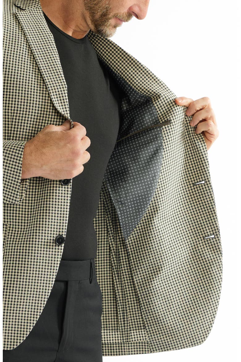 Gatona Seersucker Sport Coat, Alternate, color, BLACK/CREAM CHECK