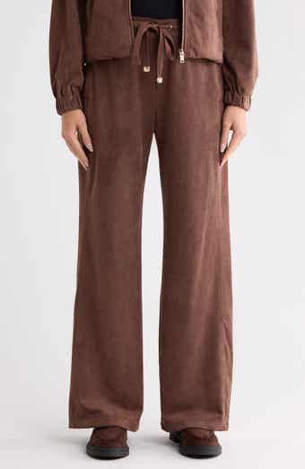 Brushed Twill Wide Leg Pants