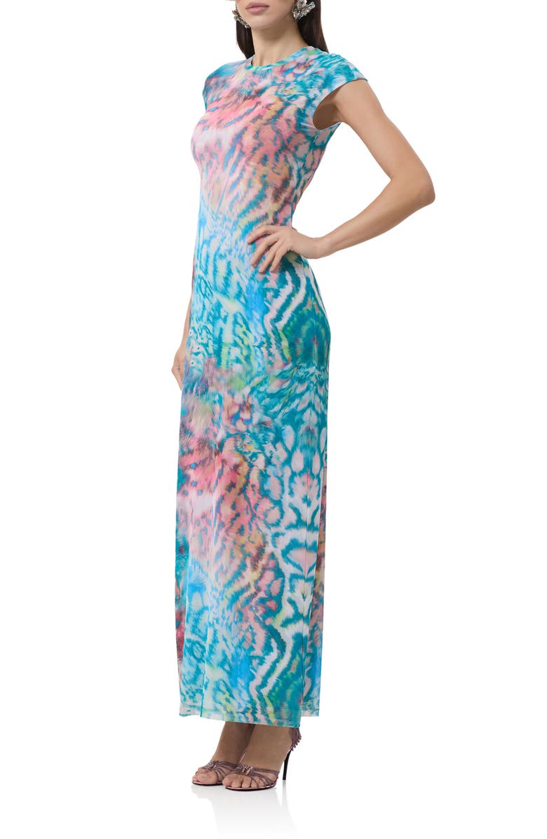 AFRM Mylo Body-Con Dress, Alternate, color, Pastel Animal