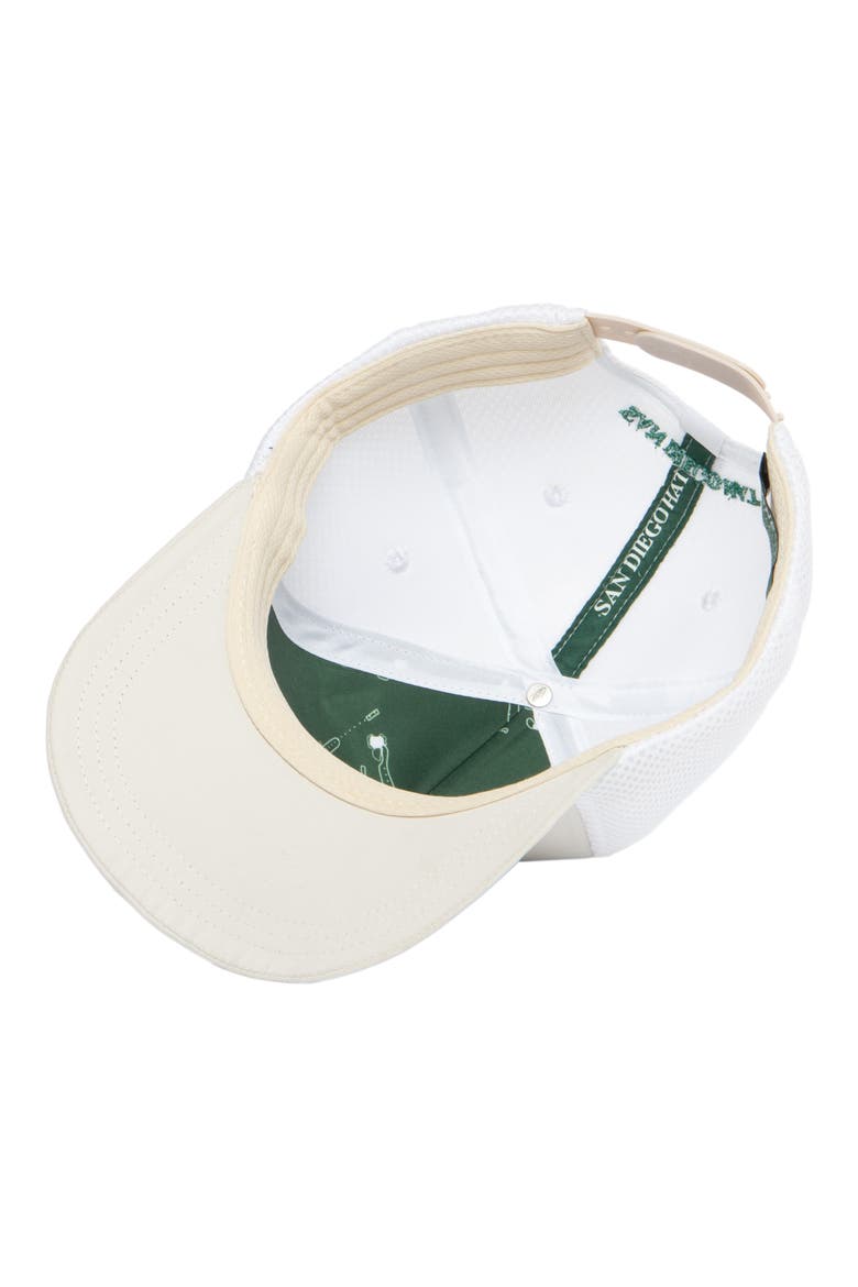 Course Print Trucker Hat, Alternate, color, WHITE