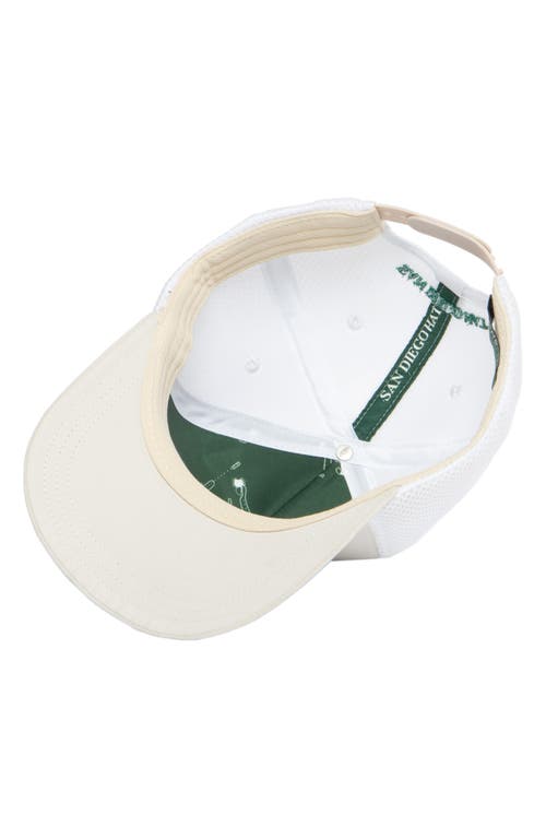 San Diego Hat Course Print Trucker Hat In White