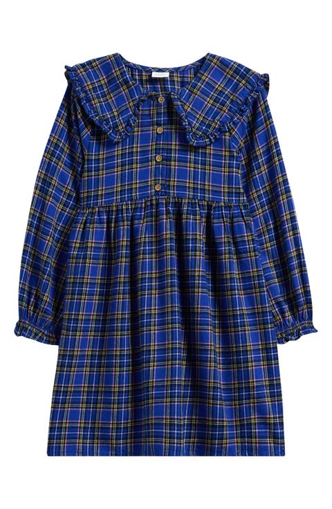 Kids' Check Collared Cotton Dress (Baby, Toddler & Little Kid)