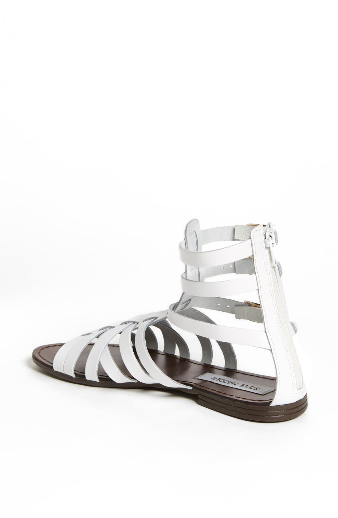 'Plato' Sandal, Alternate, color, WHITE