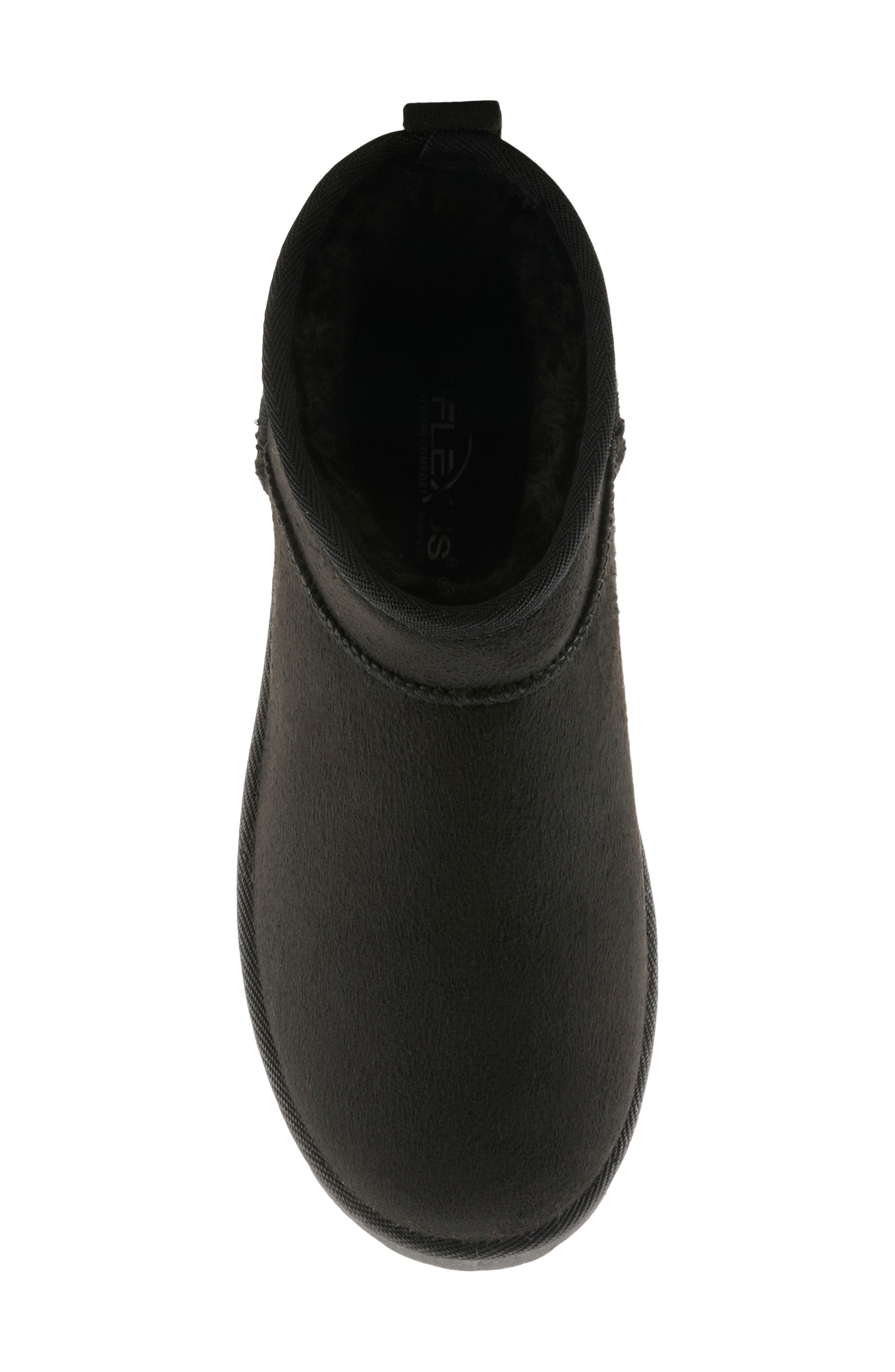 Albiera Faux Shearling Ankle Boot, Alternate, color, BLACK