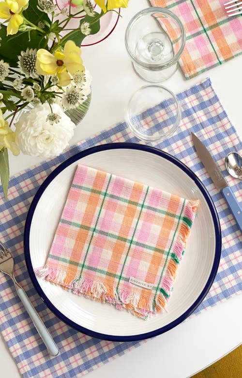 Archive New York Sofia Placemats, Set Of 4 In Blue