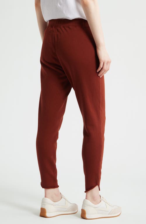 Frank & Eileen Christine Raw Tulip Hem Cotton Fleece Joggers