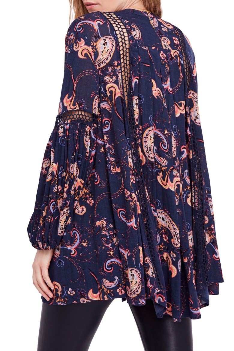 Just the Two of Us Floral Tunic, Alternate, color, BLUE