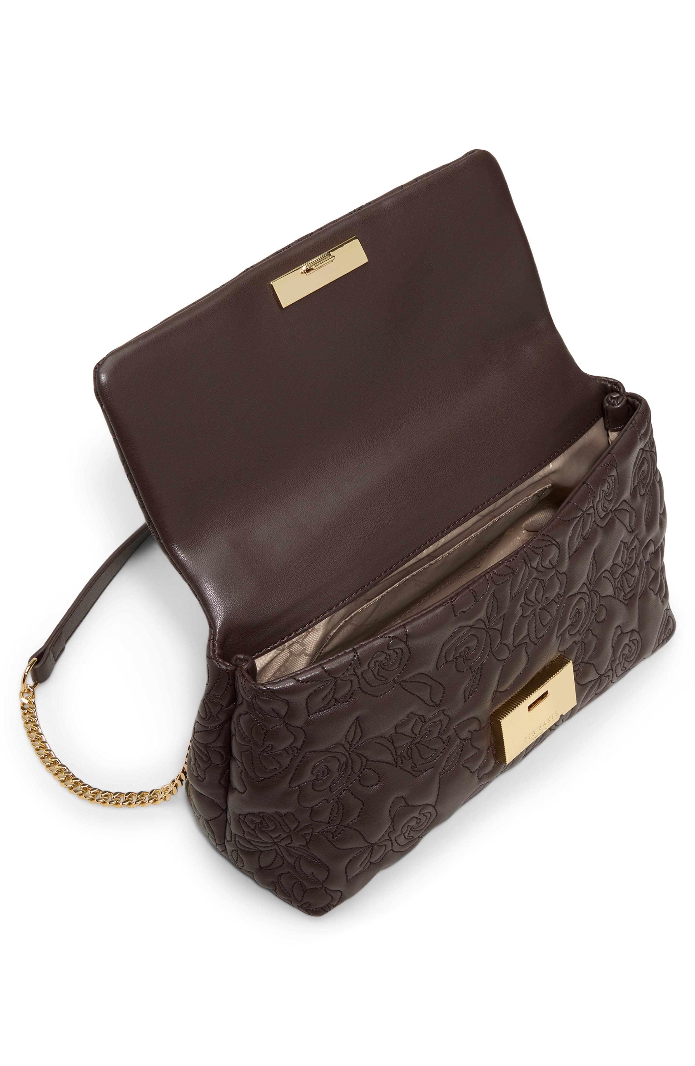 Ted Baker Ginn Marie Crossbody Bag, Alternate, color, Dark Brown