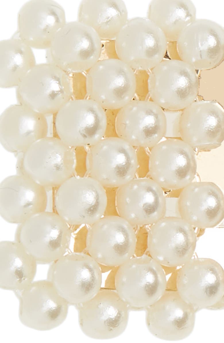 BP. Set of 2 Imitation Pearl Hair Clips, Alternate, color, 