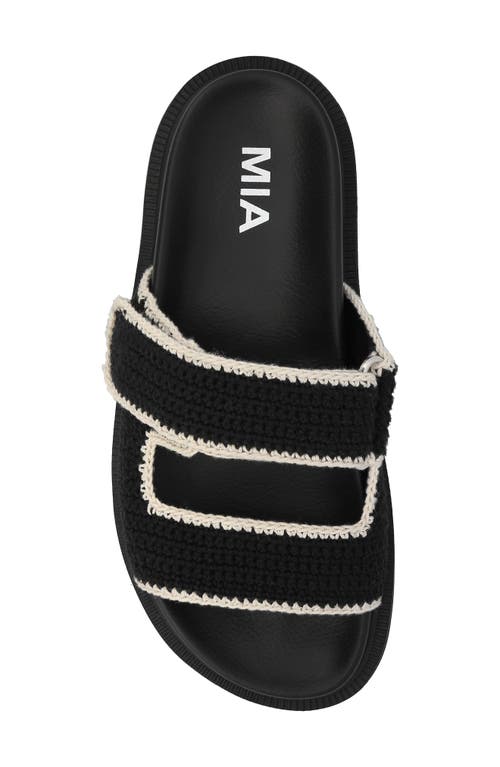 Mia Gabri Knit Sandal In Black