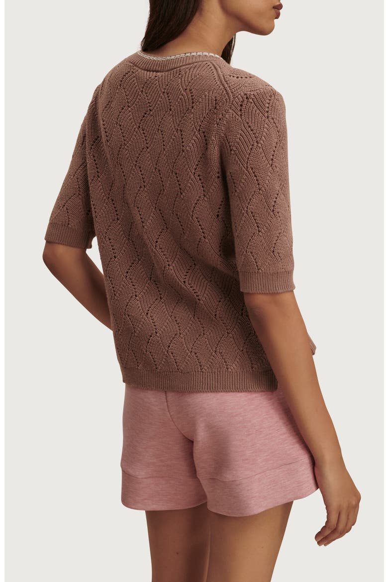 Agathe Knit Top, Alternate, color, BROWNIE