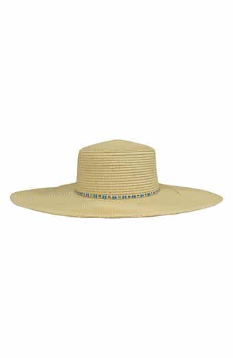 MARCUS ADLER Beaded Band Straw Hat