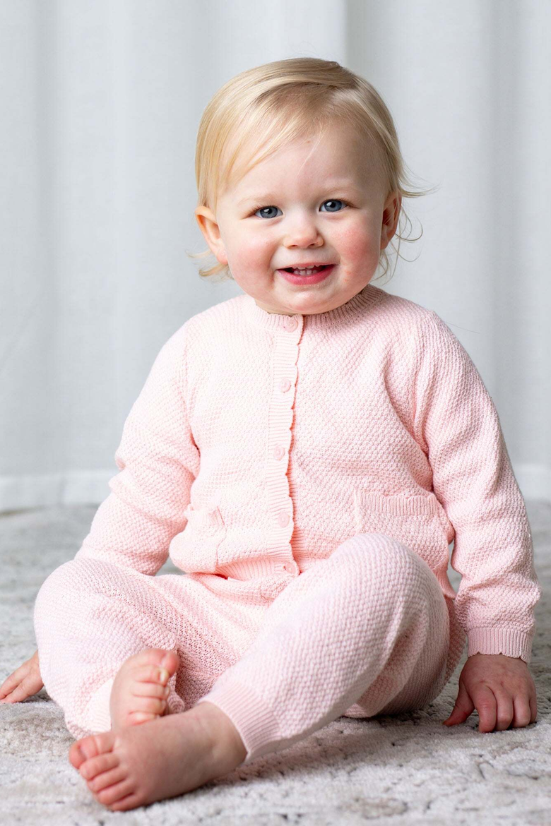Baby Organic Cotton Sweater 5-piece Gift Set, Alternate, color, Pale Pink