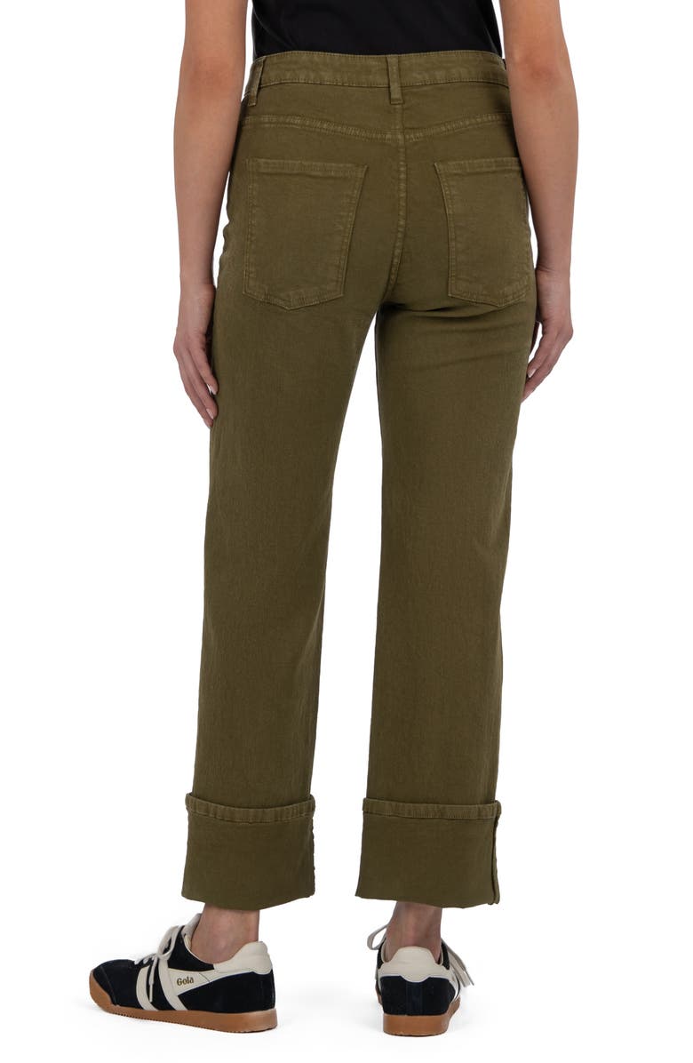 Sienna High Waist Cuffed Hem Wide Leg Jeans