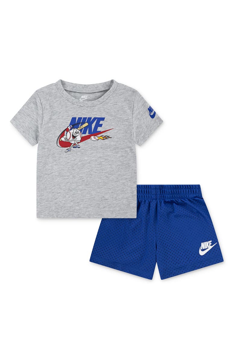 Nike Short Sleeve T-Shirt & Shorts Set, Main, color, 