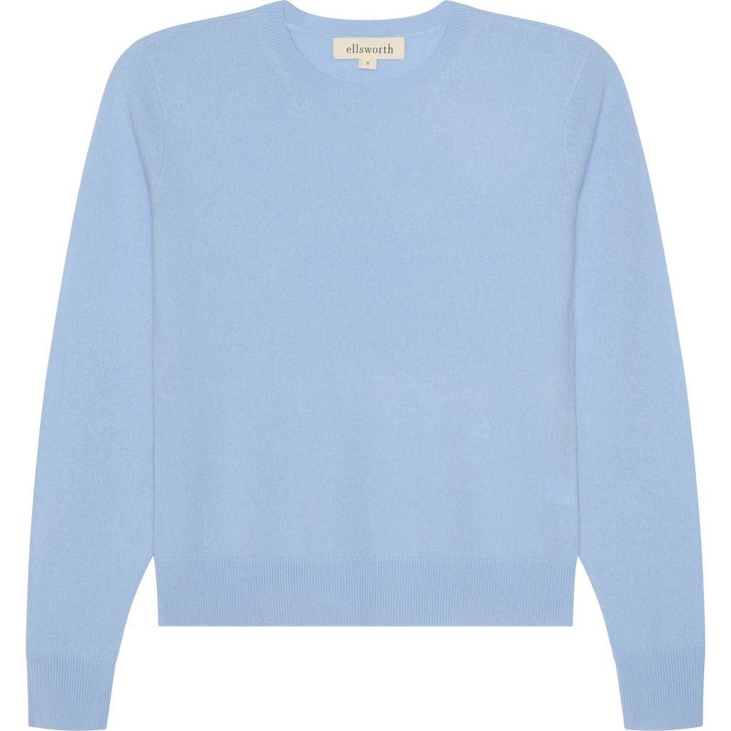 Ellsworth + Ivey Daphne Cashmere Sweater In Blue