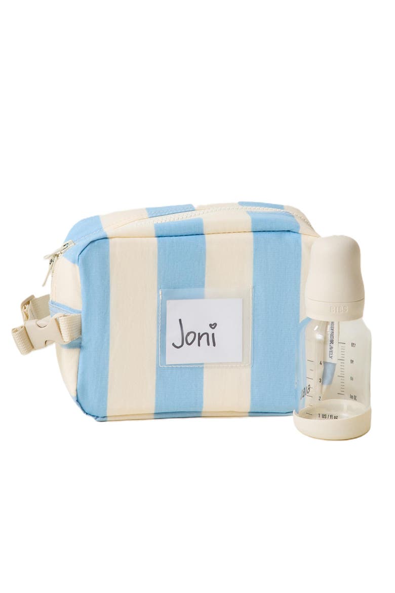 Mini Cooler Bag, Alternate, color, Blue Wide Stripe