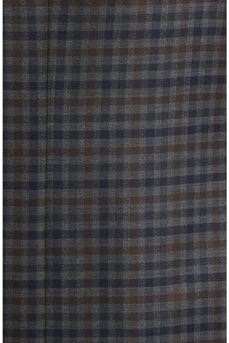 Milano Regular Fit Check Super 130s Wool Sport Coat, Alternate, color, GREY