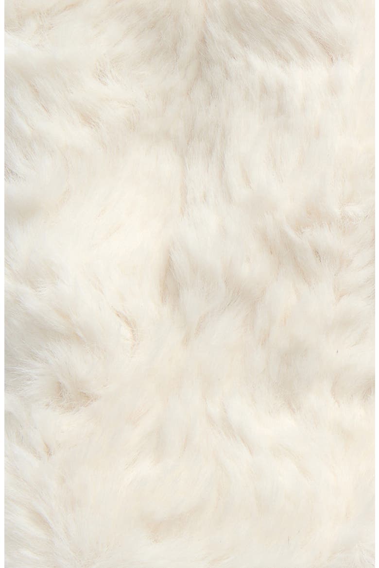 Faux Fur Fingerless Gloves, Alternate, color, NIMBUS