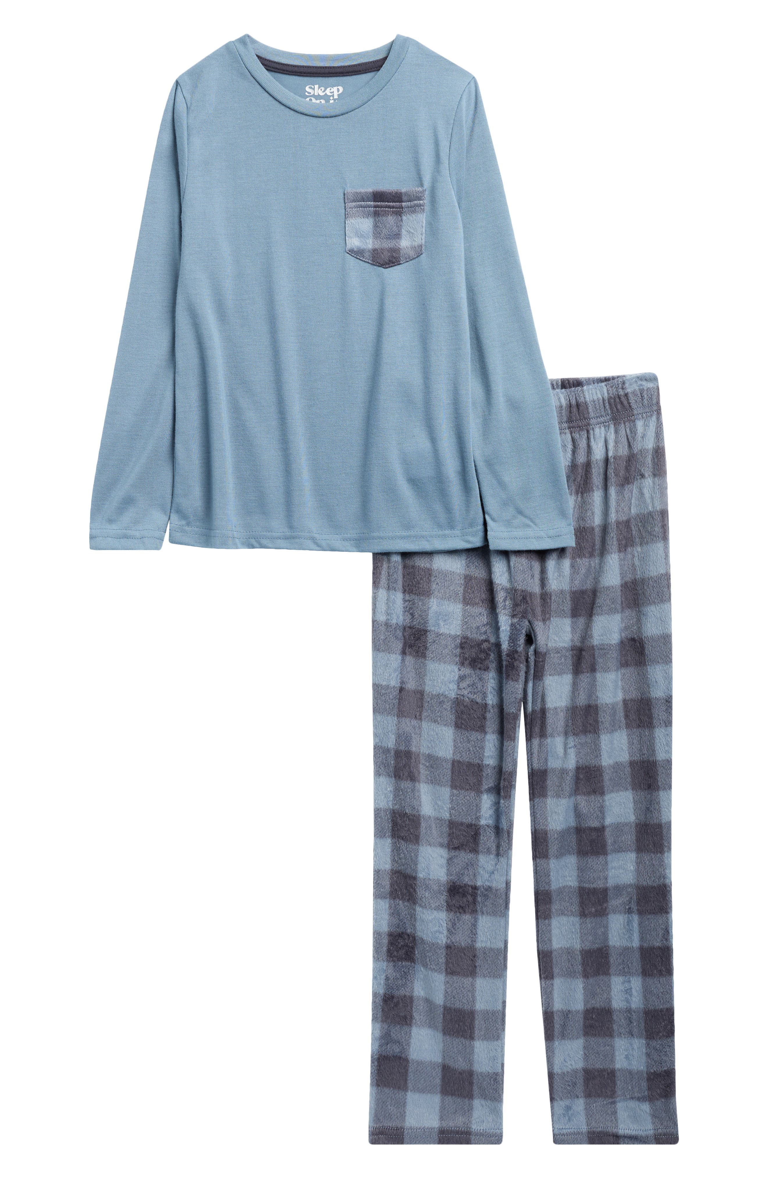 SLEEP ON IT Kids' Plaid 2-Piece Pajamas