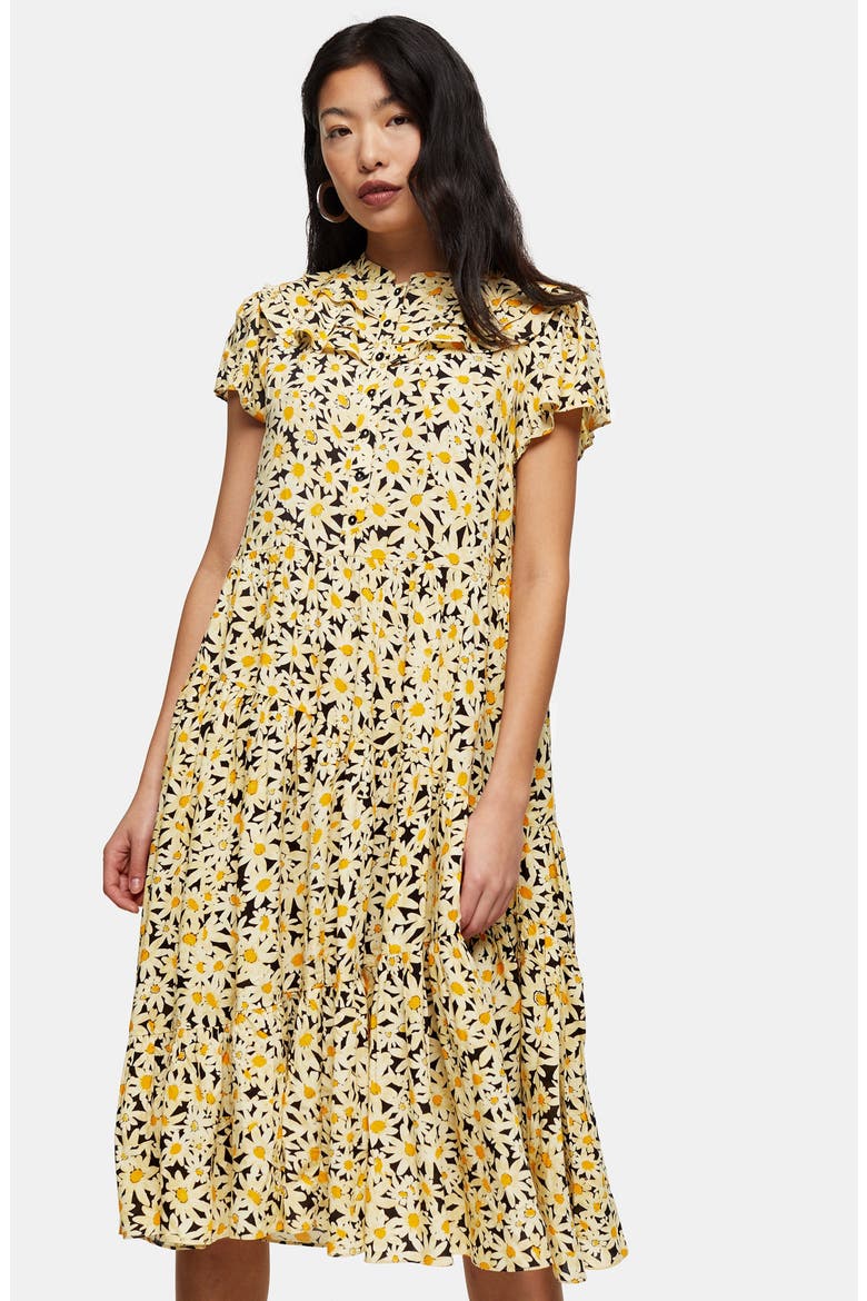 Daisy Frandad Shirtdress, Alternate, color, YELLOW MULTI