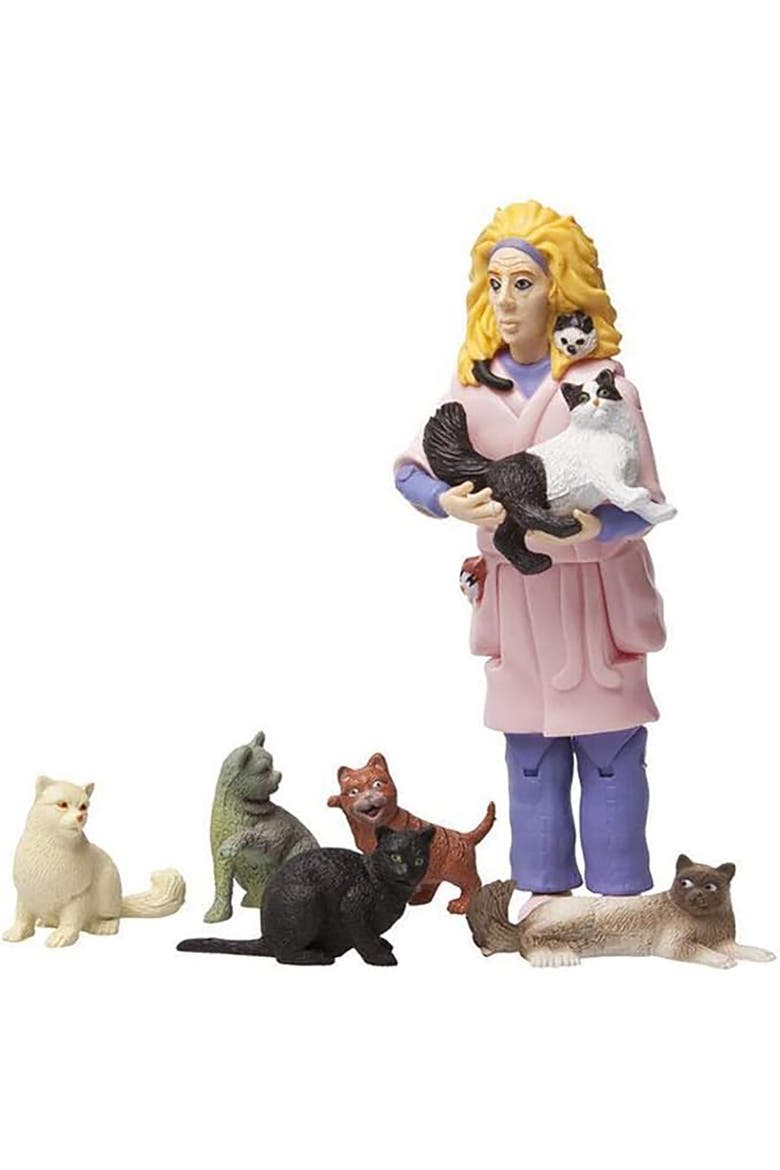 Cat Lady Action Figure, Alternate, color, Multicolored