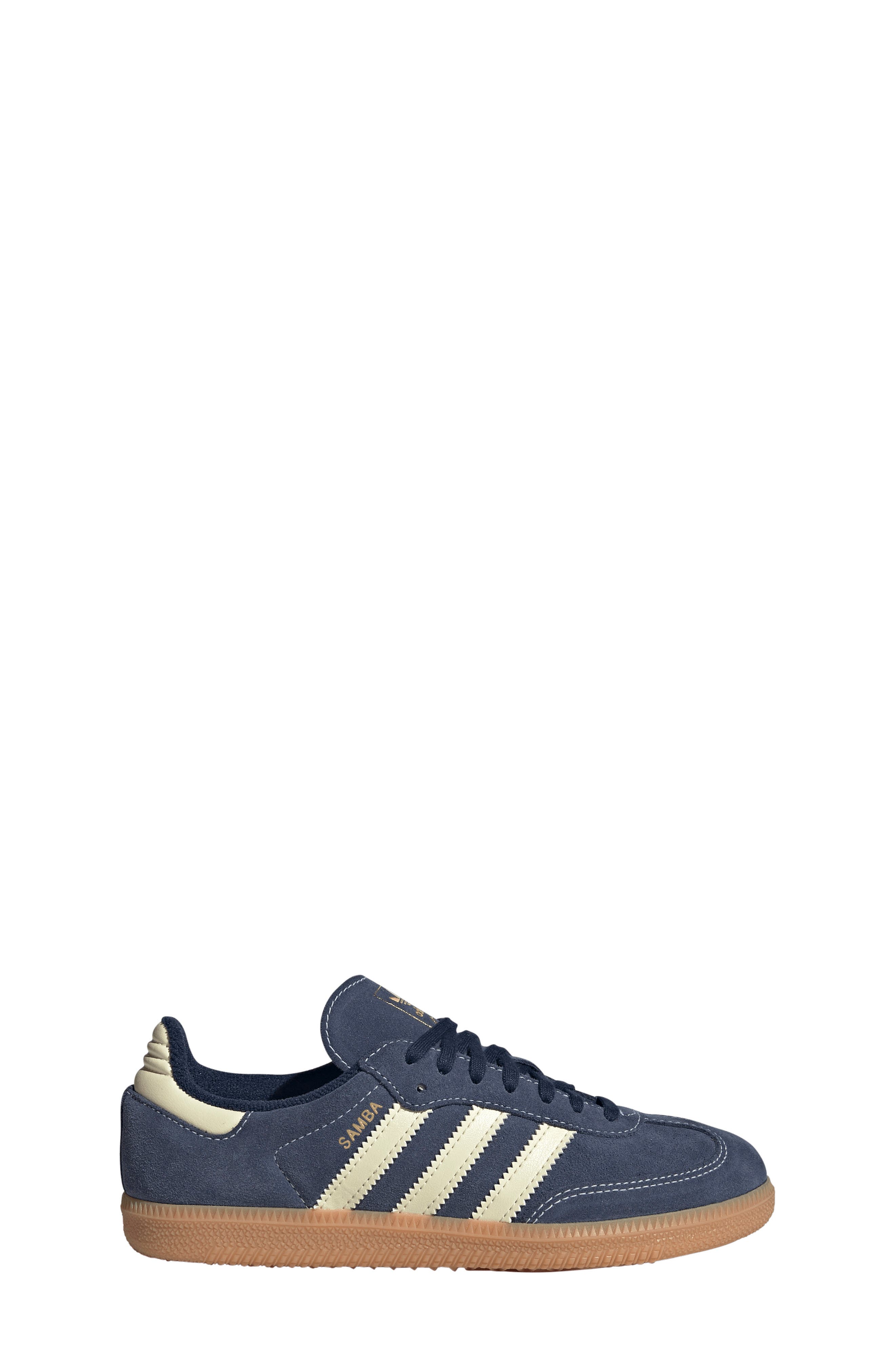 Kids' Samba Sneaker, Alternate, color, INDIGO/ VANILLA/ GUM