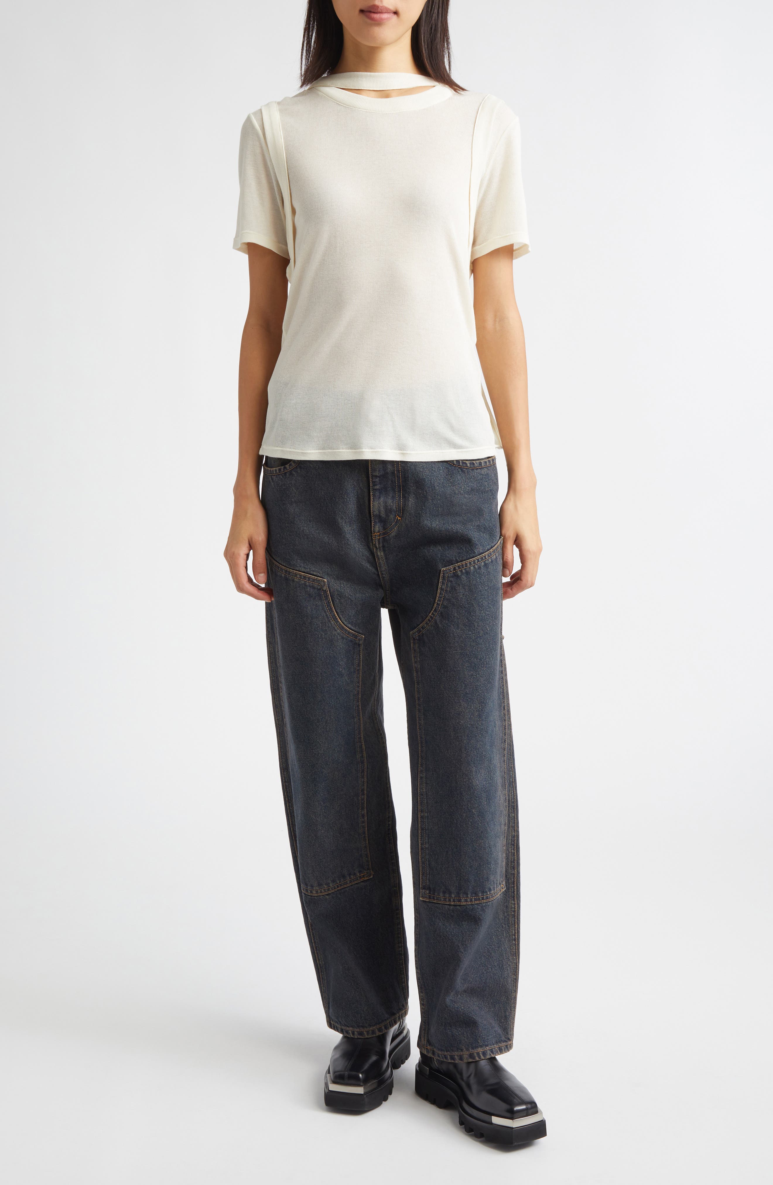 Double Knee Baggy Jeans - image 2