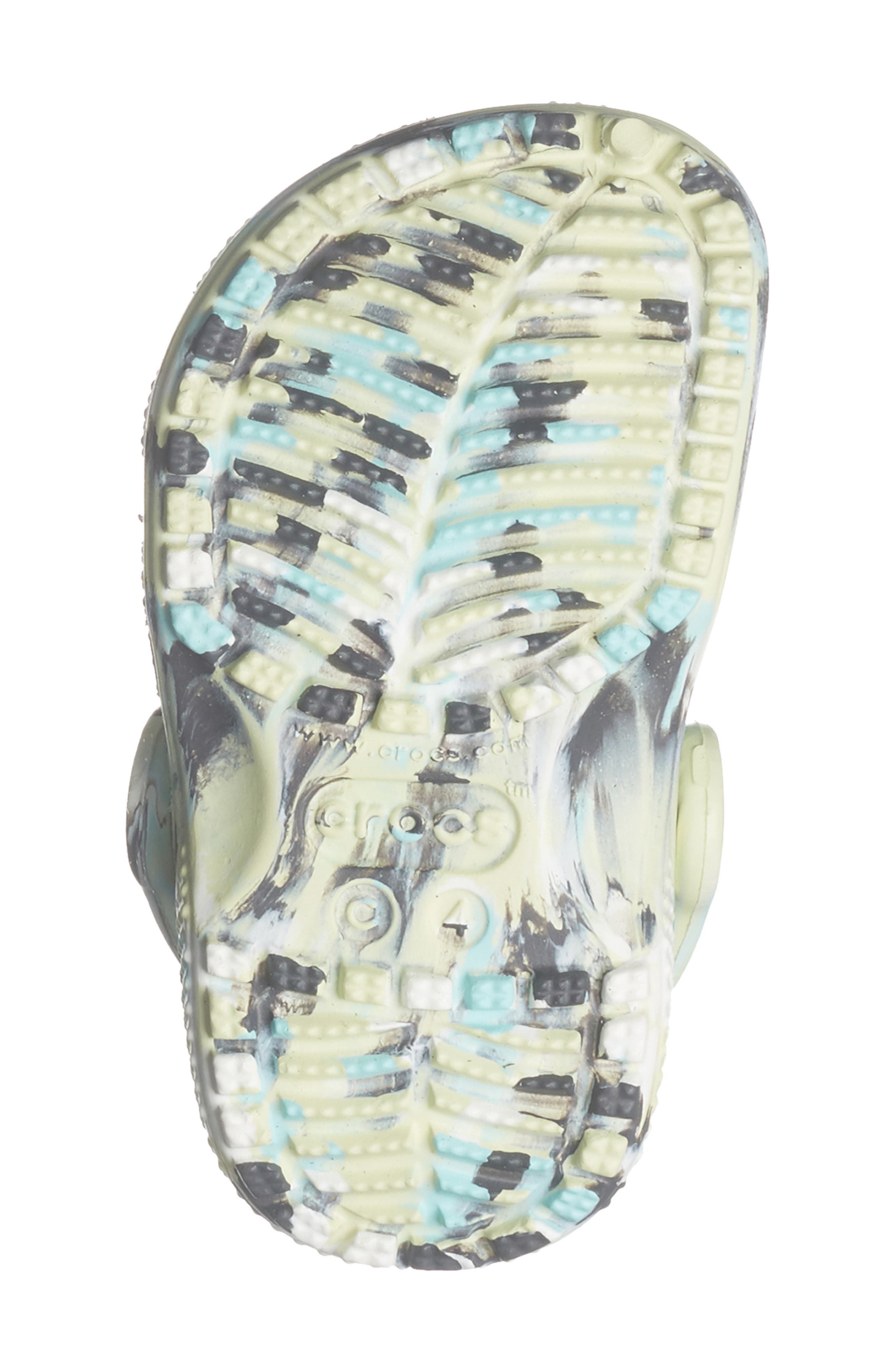CROCS Kids' Classic Marbled Clog, Alternate, color, Frothy Green/Multi
