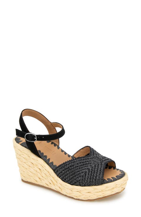 Nomi Espadrille Ankle Strap Platform Wedge Sandal (Women)
