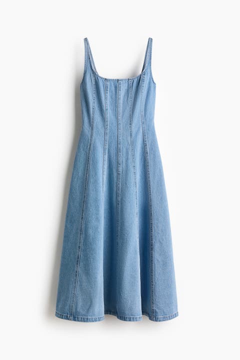 Denim Midi Dress