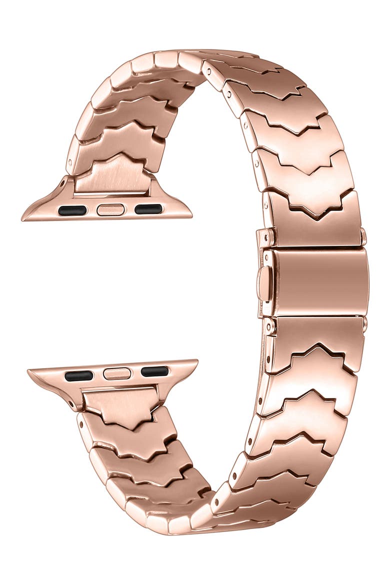 Iris Stainless Steel Apple Watch® Watchband, Alternate, color, ROSE GOLD