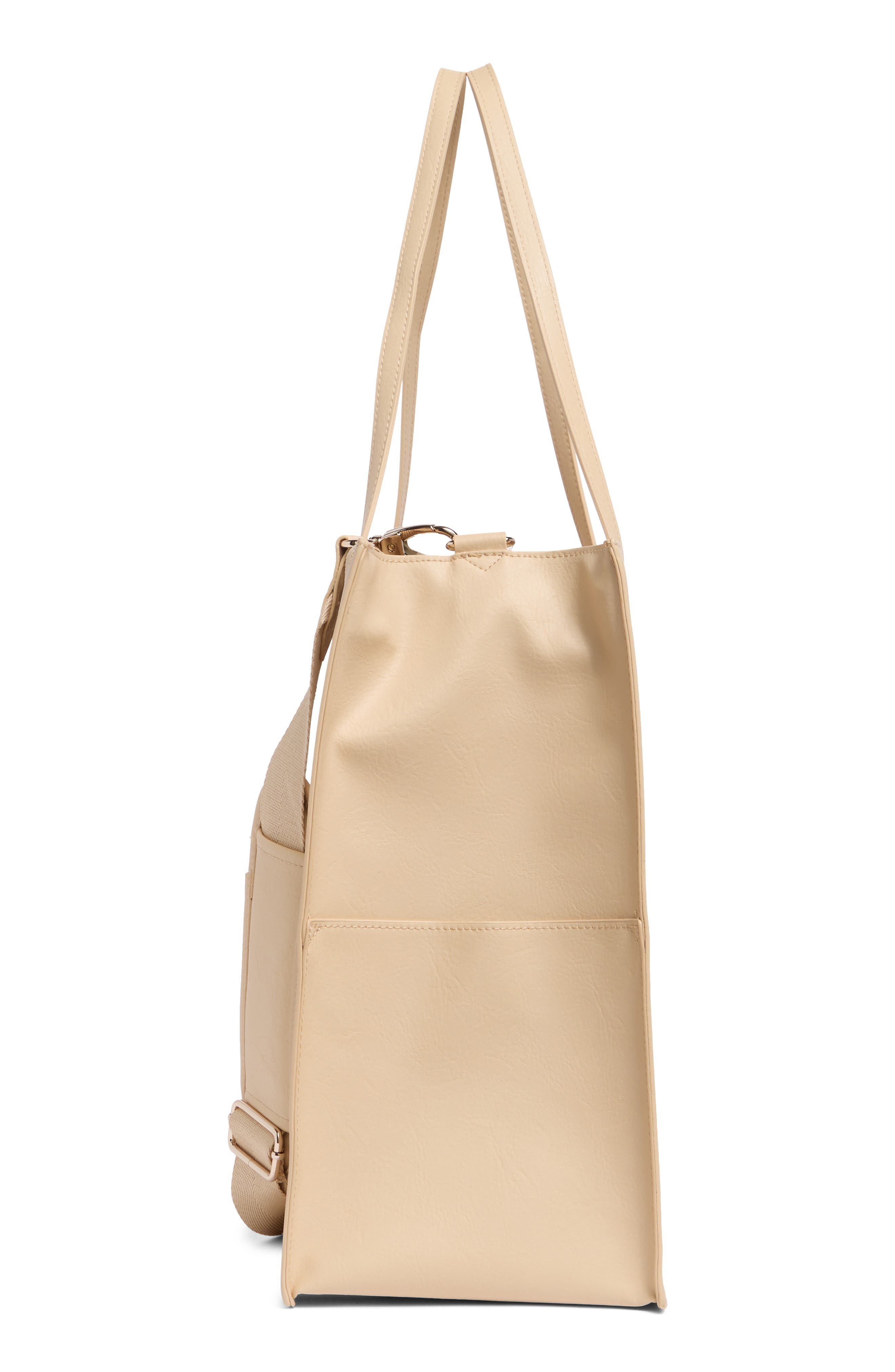 Large Work Tote, Alternate, color, BEIGE