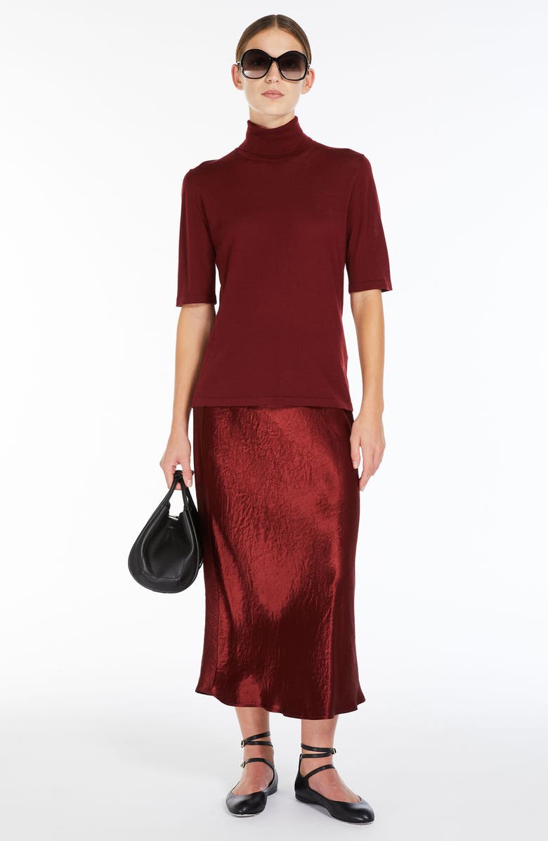 Max Mara Leisure Ubicato Wool Turtleneck Top, Alternate, color, 