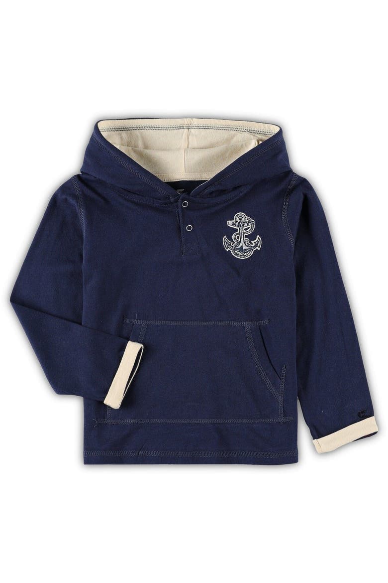 Toddler Colosseum Navy/Heathered Gray Navy Midshipmen Poppies Pullover Hoodie and Sweatpants Set, Alternate, color, Navy