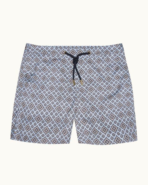 Bulldog Drawcord Mid Length Swim Shorts