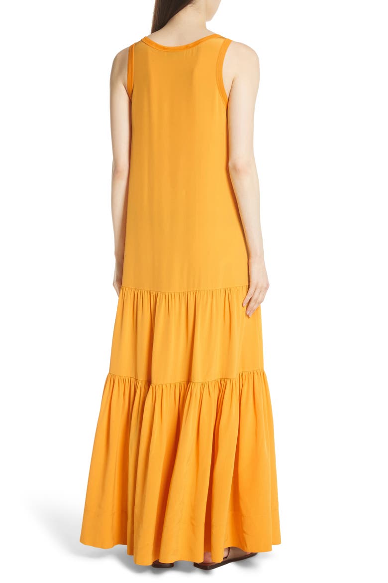 Hazel Silk Tank Dress, Alternate, color, SAFFRON