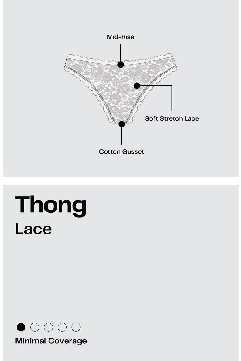 Assorted 5-Pack Lace Thongs, Alternate, color, BLUE- BROWN MULTI