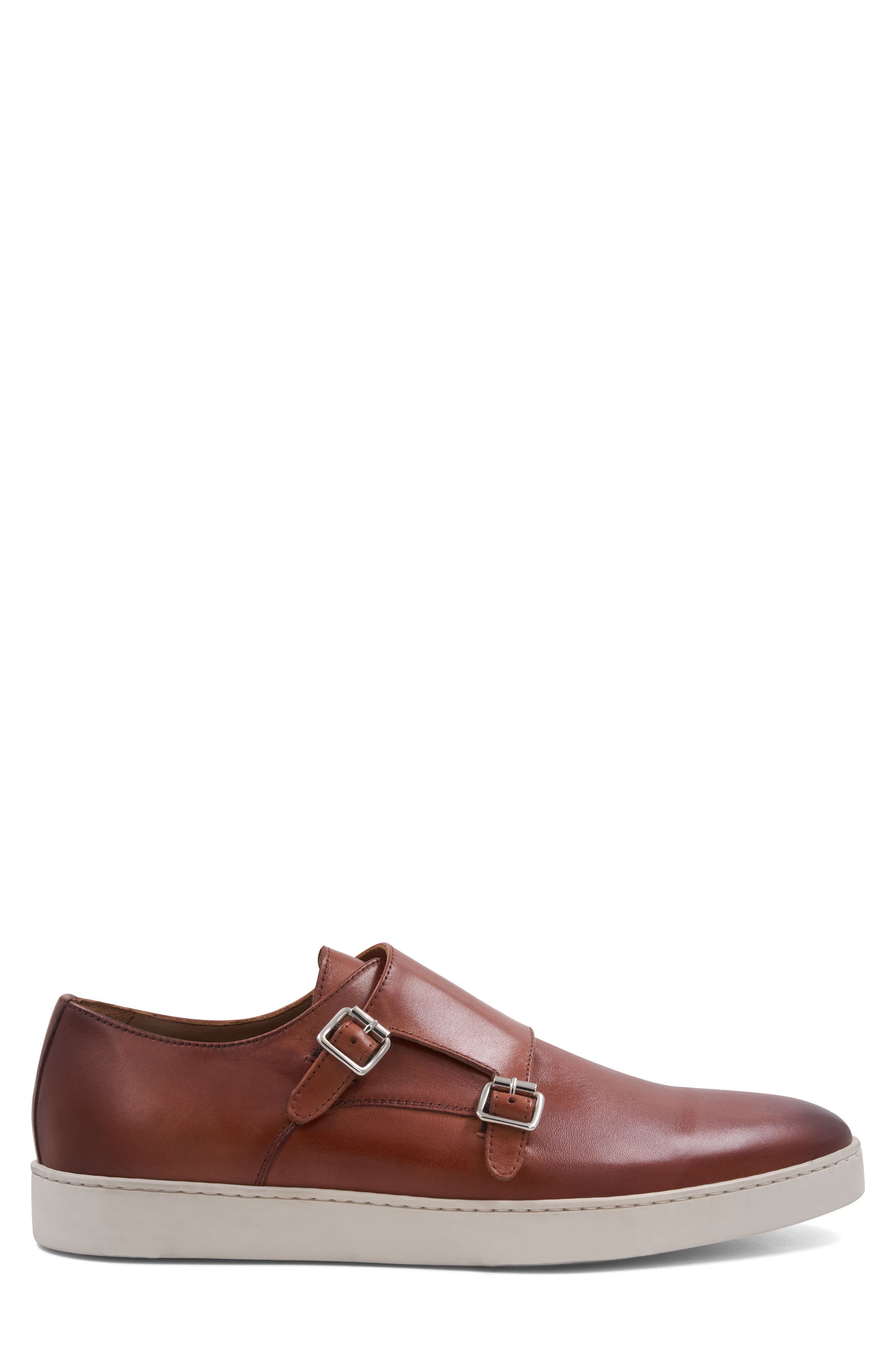 Bruno Magli Palestro Double Monk Shoe, Alternate, color, Cognac
