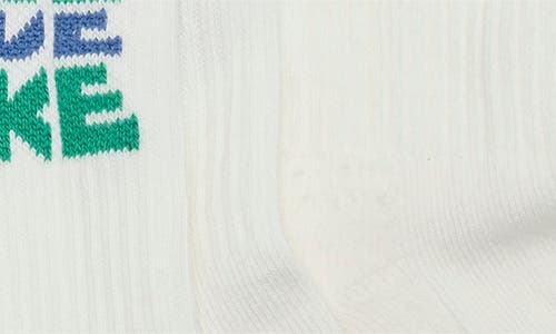 Nike Kids' Retro Graphics Assorted 3-pack Crew Socks In Green