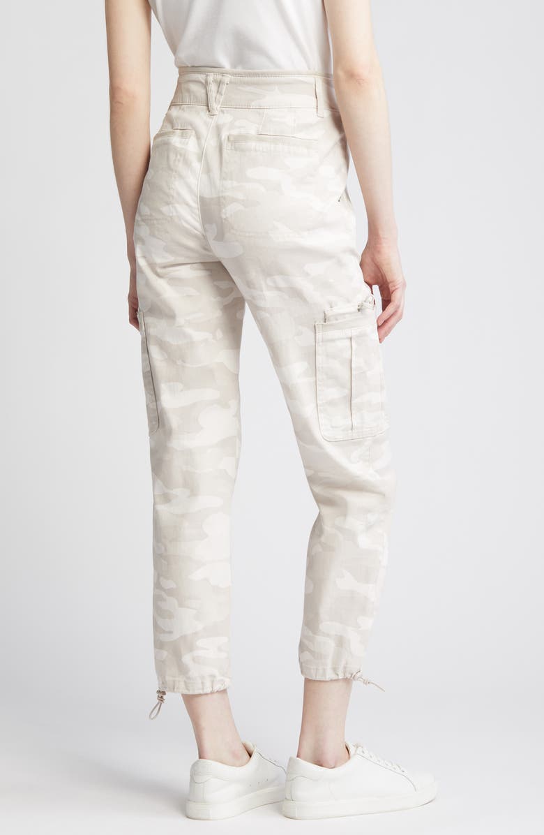 Wit & Wisdom 'Ab'Solution Camo Print Skyrise Ankle Stretch Twill Cargo Pants, Alternate, color,