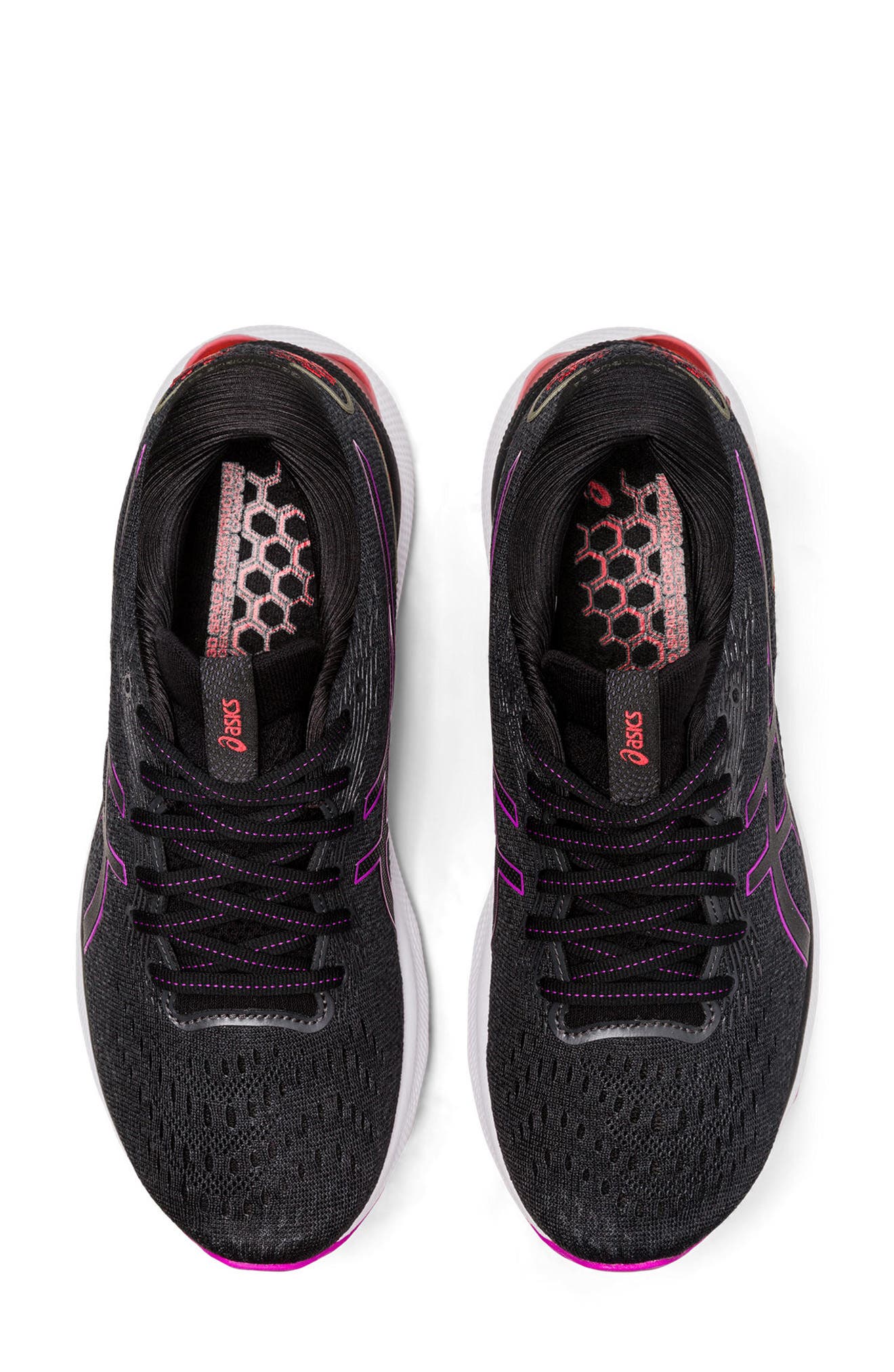 GEL-Nimbus 24 Running Shoe, Alternate, color, BLACK/ ORCHID