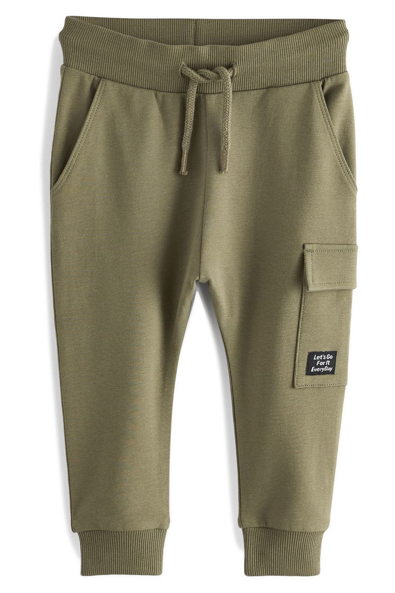Kids' Stretch Cotton Cargo Joggers, Main, color, GREEN
