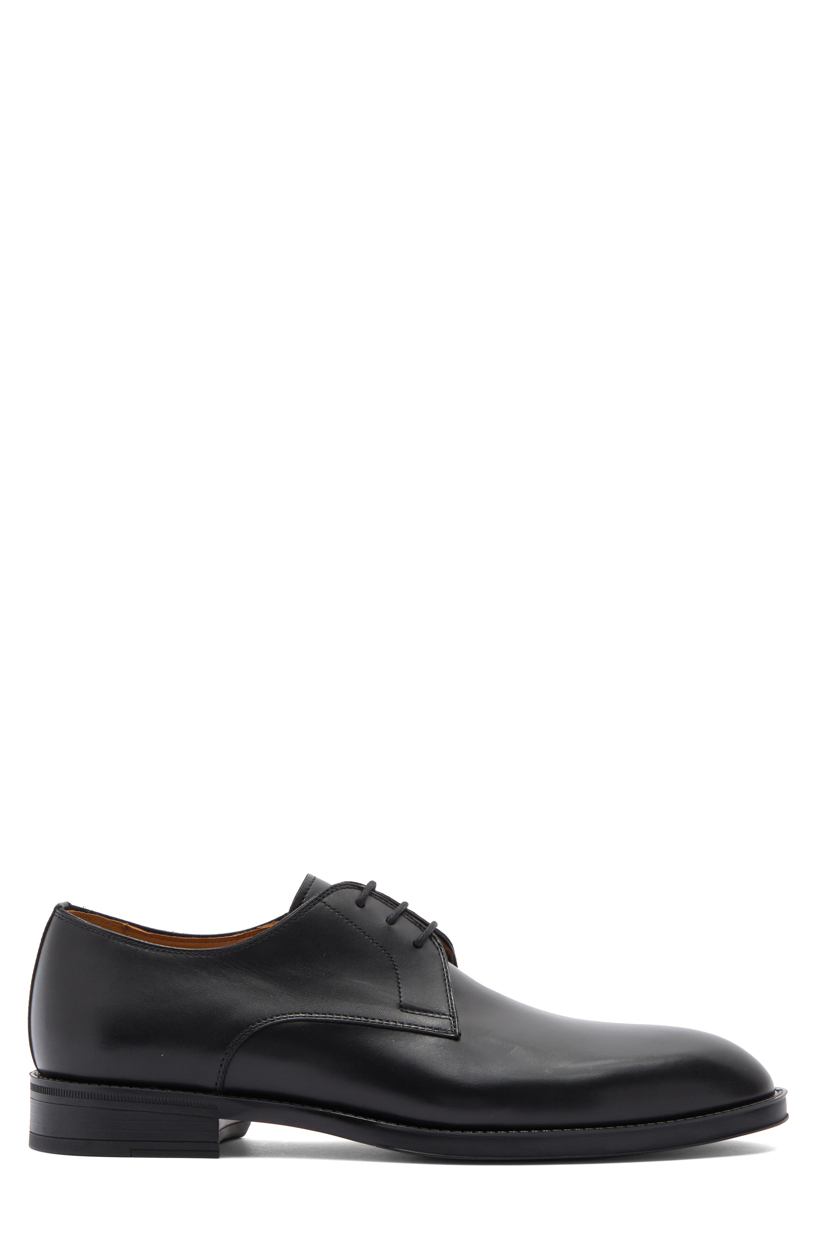 Magnanni Eddison Plain Toe Derby, Alternate, color, Black