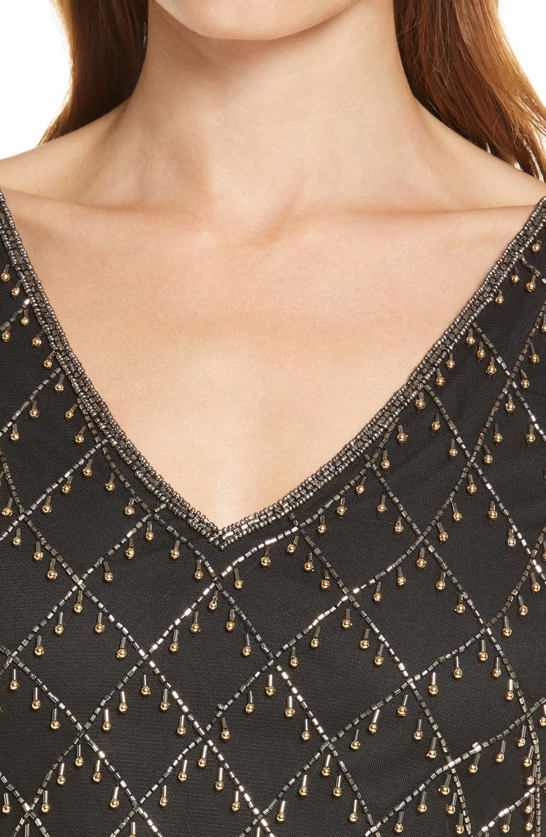 Pisarro Nights Beaded Sheath Cocktail Dress, Alternate, color,