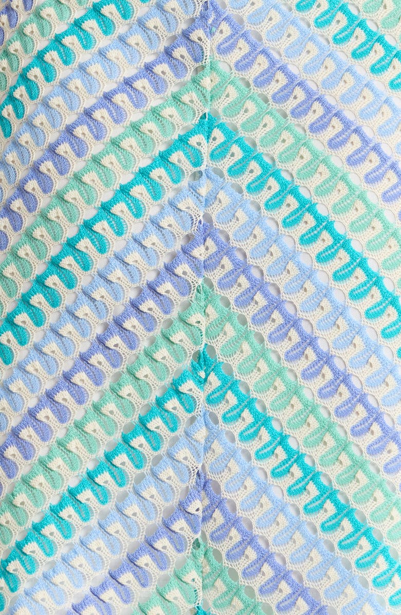 SUGARLIPS Widley Reyna Crochet Minidress, Alternate, color, Blue White