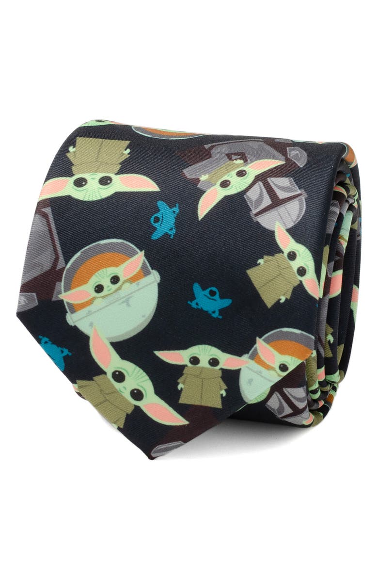 Cufflinks, Inc. Star Wars<sup>™</sup> The Mandalorian Tie, Alternate, color, Navy