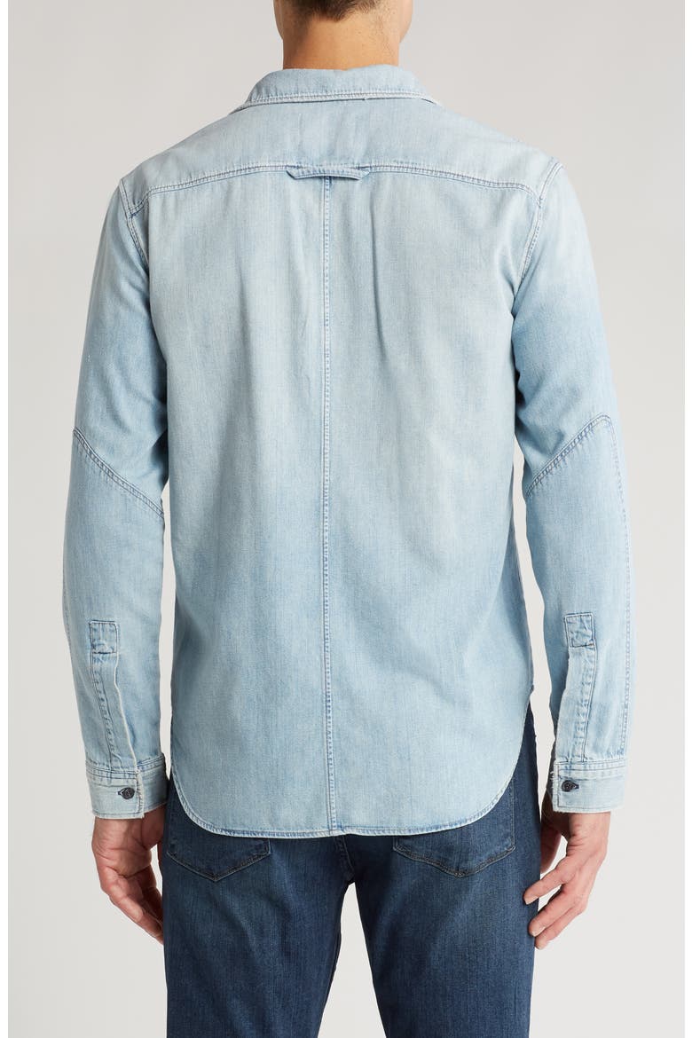 Cairo Denim Utility Shirt, Alternate, color, TEMPO MD/LT IN